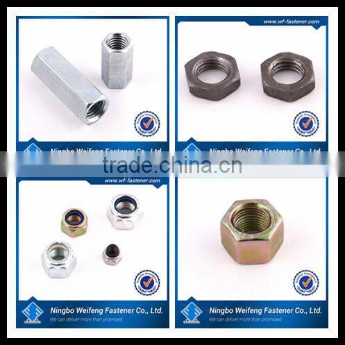 made in china hardware high quality manufacture zinc plated ansi b18.2.2 hex nut
