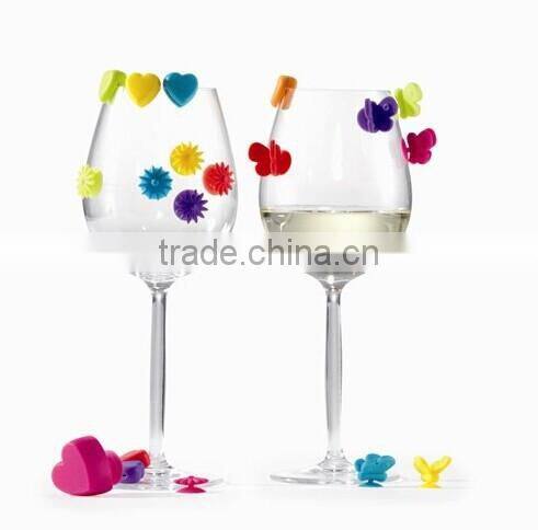 2017 Christmas products hot item custom shaped colorful silicone glass marker from factory directly