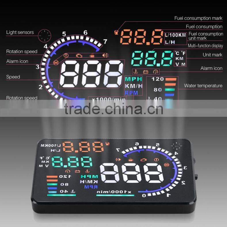 A8 vehicle-mounted hud 5.5 inch hud projector head up display