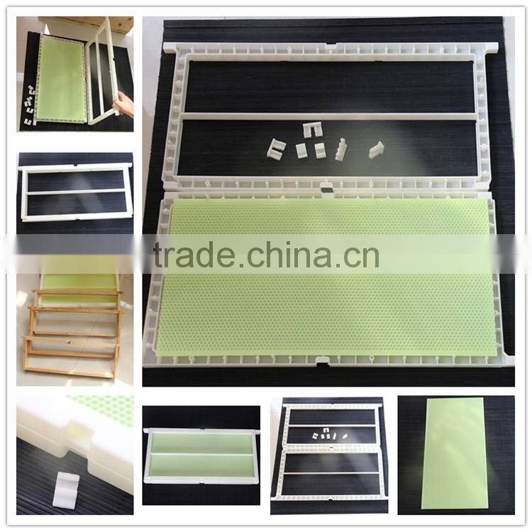 2016 new type beehive frames assembled bee hive frame with comb foundation for bee keeping