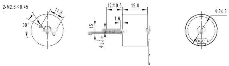 TEC2419 electric hair drier dc brushless motor micro motor