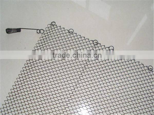 metal drapery wire mesh fireplace screens