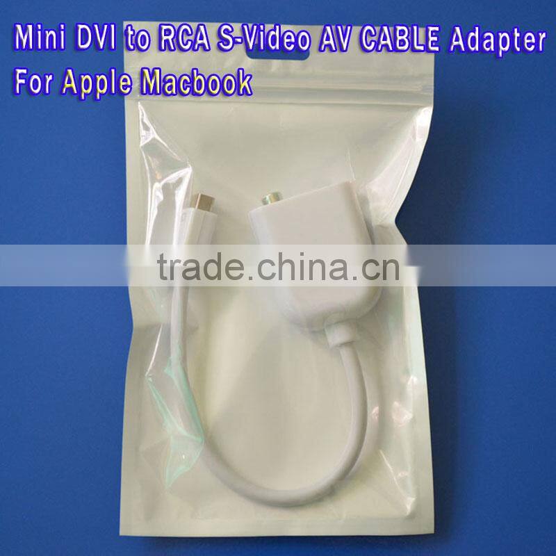 Mini dvi to usb cable Mini DVI to RCA S-Video AV CABLE Adapter dvi to dp converter for Apple Macbook DVI to tv converter