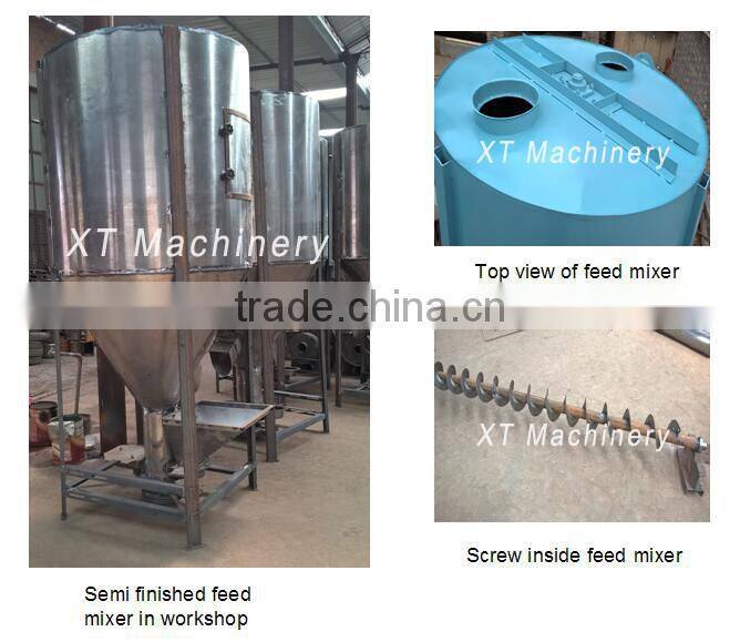 3kw 1000kg/h feed processing pig feed mixer