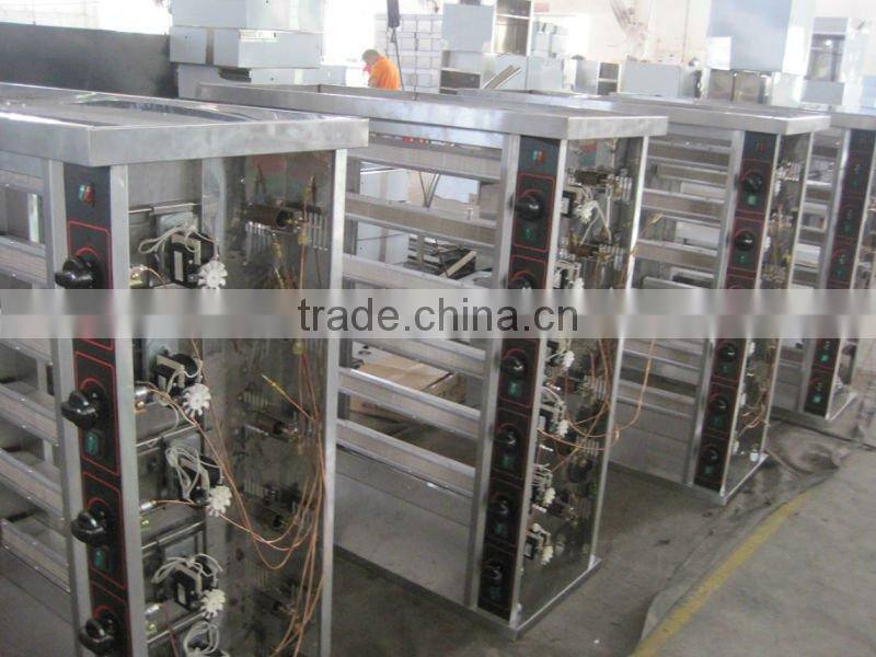 Vertical gas chicken rotisseries oven with 8 layer JGT-8P(0086-13580546328)