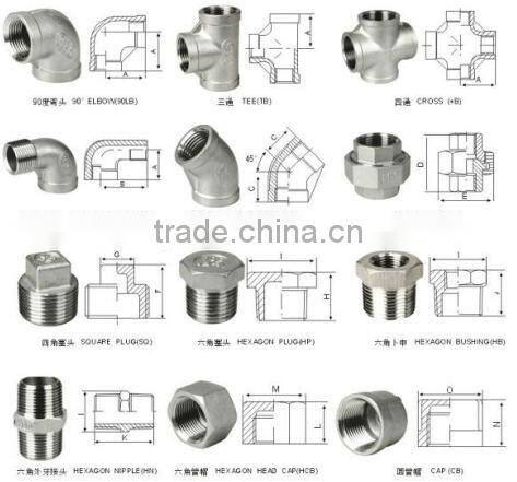 TP304 male and female pipe nipple