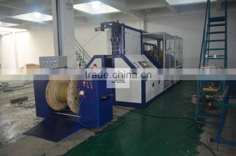 Aumatic coir jute sisal plastic endless rope braiding making machine
