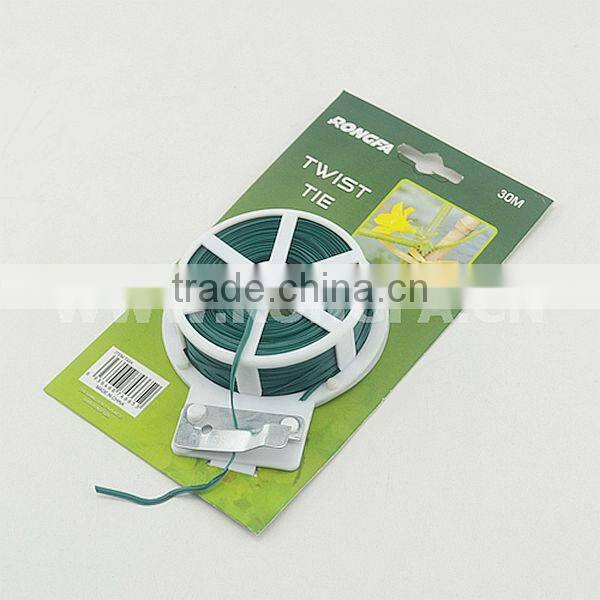 15cm 20cm with 2.0mm and 2.6mm PVC Green Plastic Twist Tie
