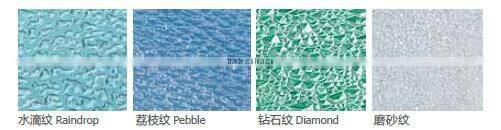 hot selling litch surface polycarbonate embossed sheet price