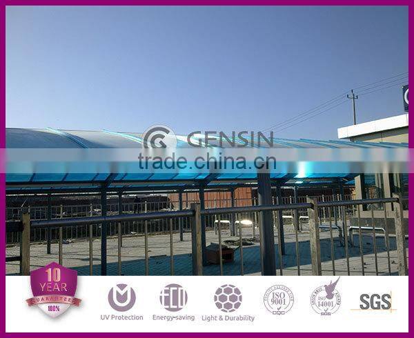 Hollow polycarbonate U-lock roofing sheets, construction roofing sheets
