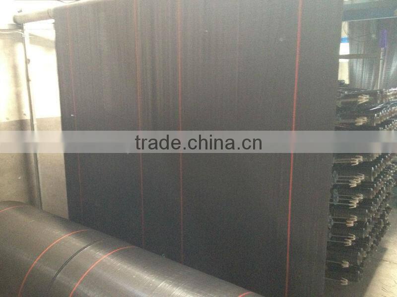 1x200m black 100%pp weed mat with UV