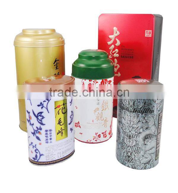 factory sale custom fashionable round food storage tin