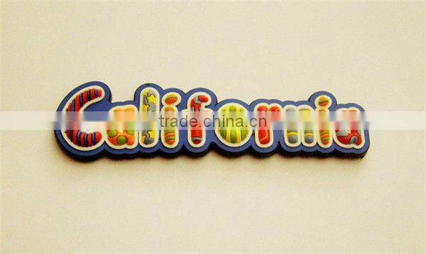 PVC promotional cities fridge magnet