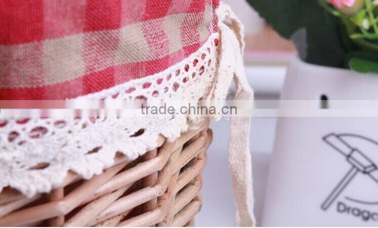 small cheap lined willow wicker shopping basket wicker egg basket