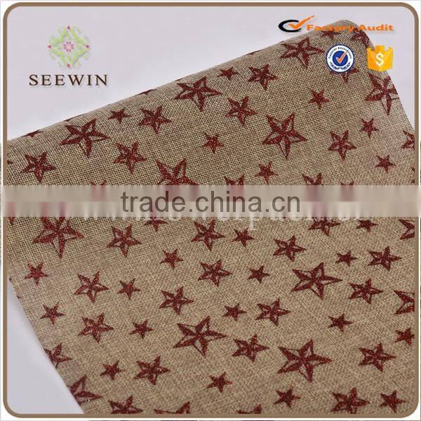 Popular Printed linen roll for wrapping flower packing