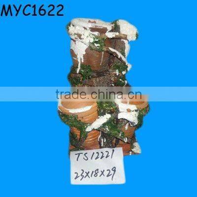 Garden rustic garden flower pots