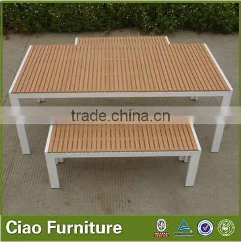 all weather outdoor PS WOOD top table benches