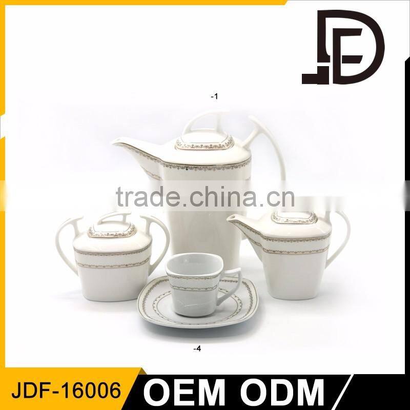 Drinkware porcelain turkish afternoon tea set, royal porcelain tea sets