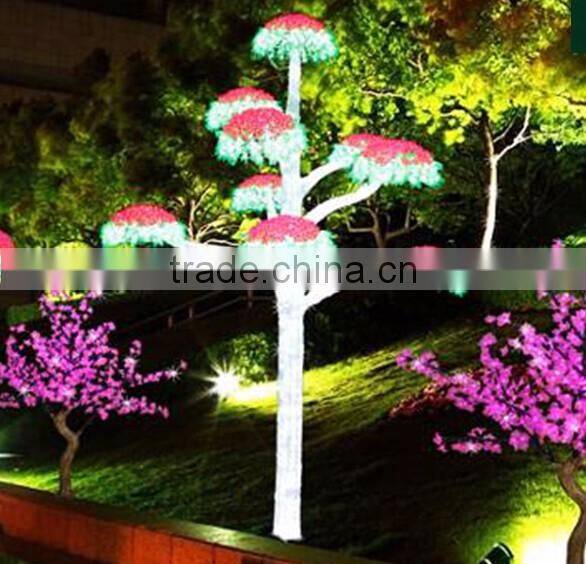 led lighting colourful shinning tree man made fake led tree