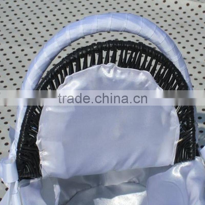 black willow woven wicker wine basket