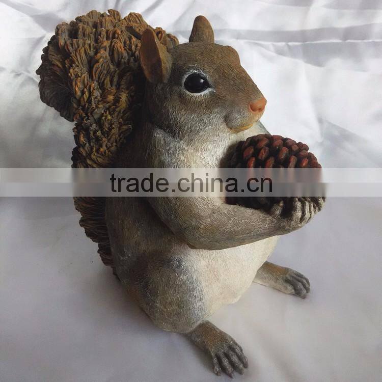 Custom resin artificial squirrel decoration manufacturer
