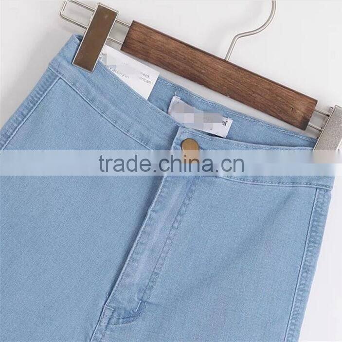 2017 summer new fashion high waist denim blue summer sexy hot short pants for girls