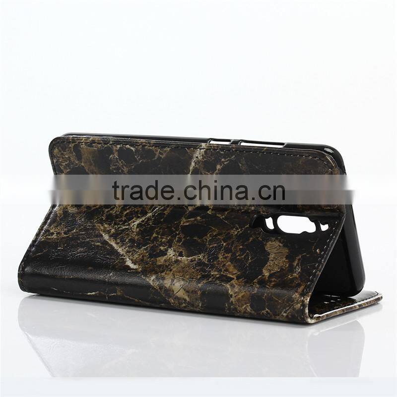 Noble design high quality marble PU card bumper/pocket cell phone case for Huawei