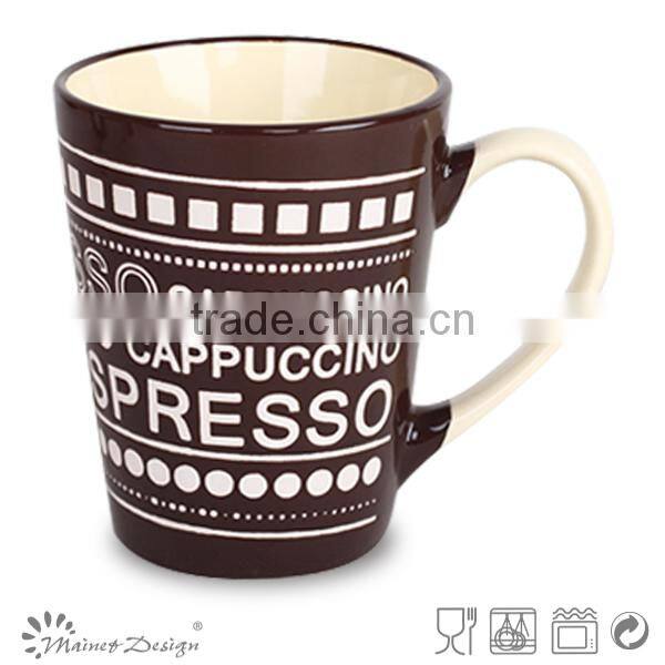 handpainting color glaze ceramic stoneware coffee mug