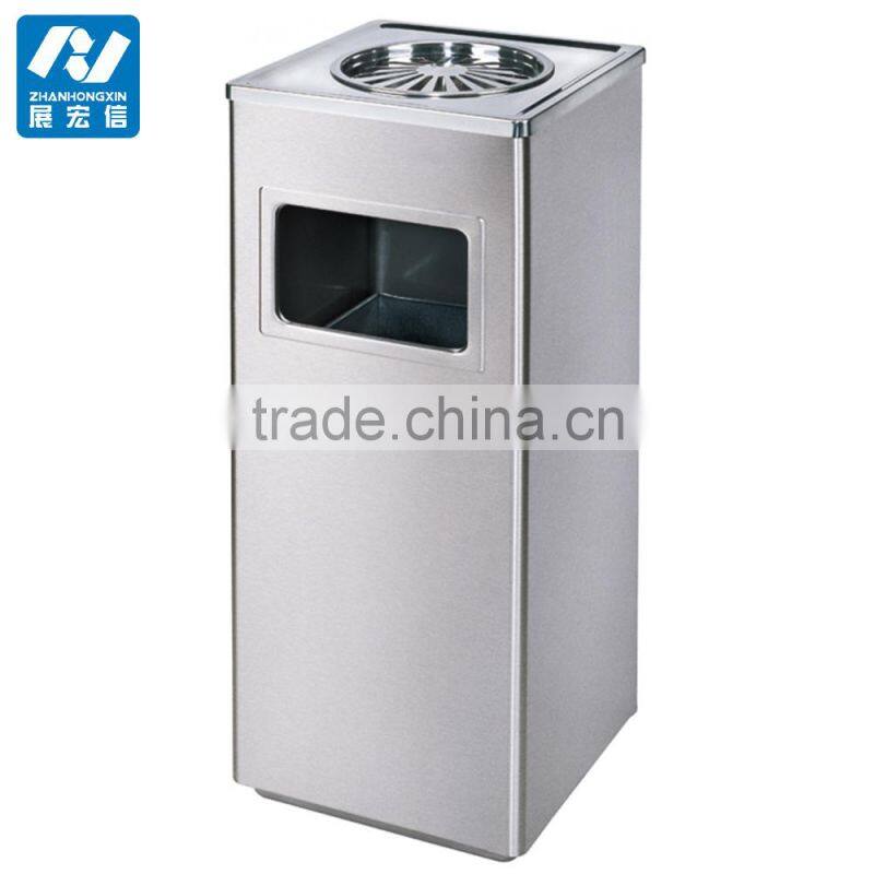 Stainless steel cigar ashtray,trash container