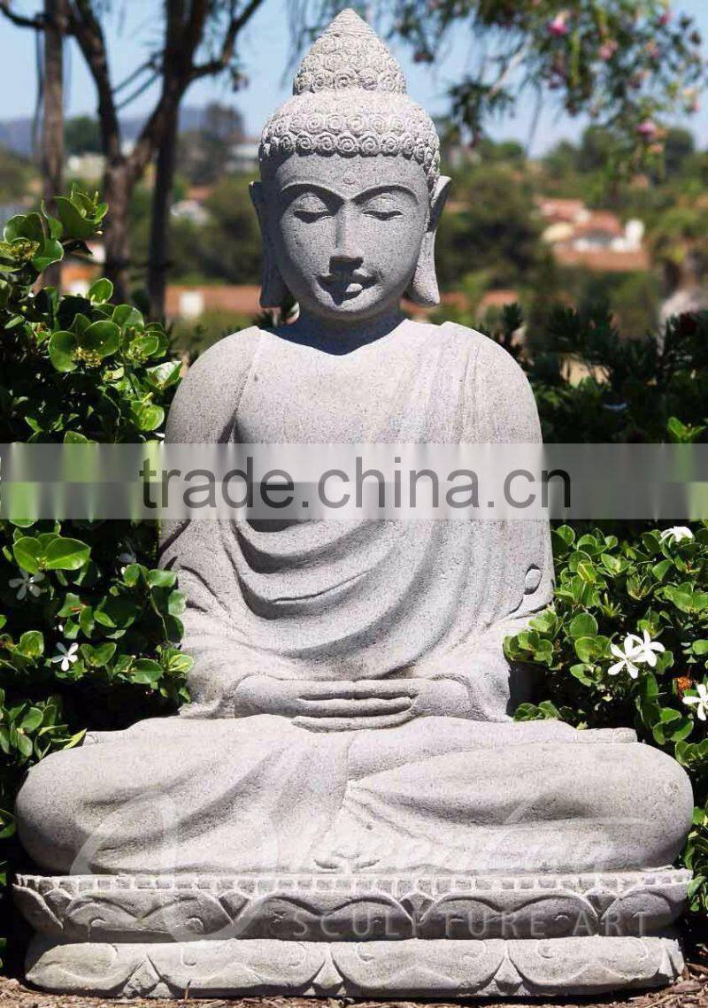 Carved stone garden fengshui product life size marble granite buddha statues