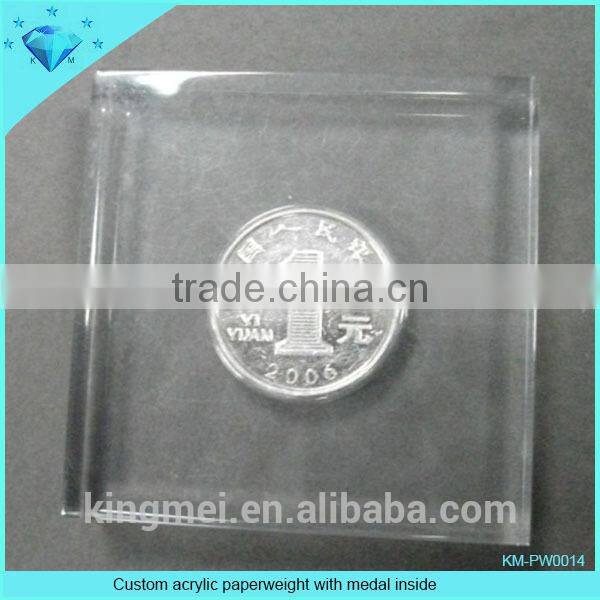 Professional custom acrylic oil drop paperweight