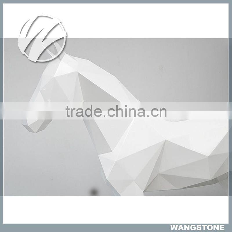 Life Size Stainless Steel 3D Abstract Horse Sculpture