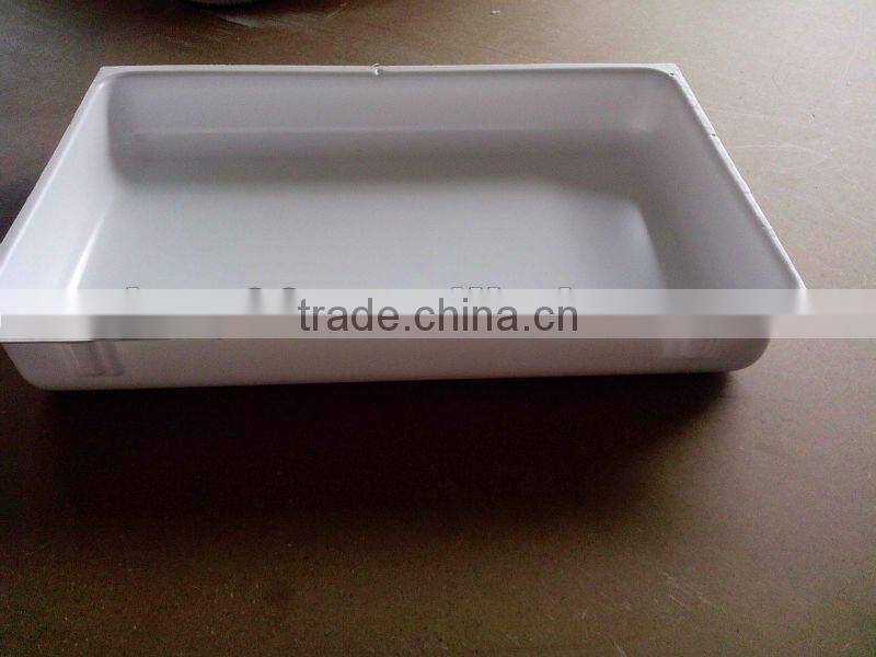 plastic flat tray made by vacuum forming machine