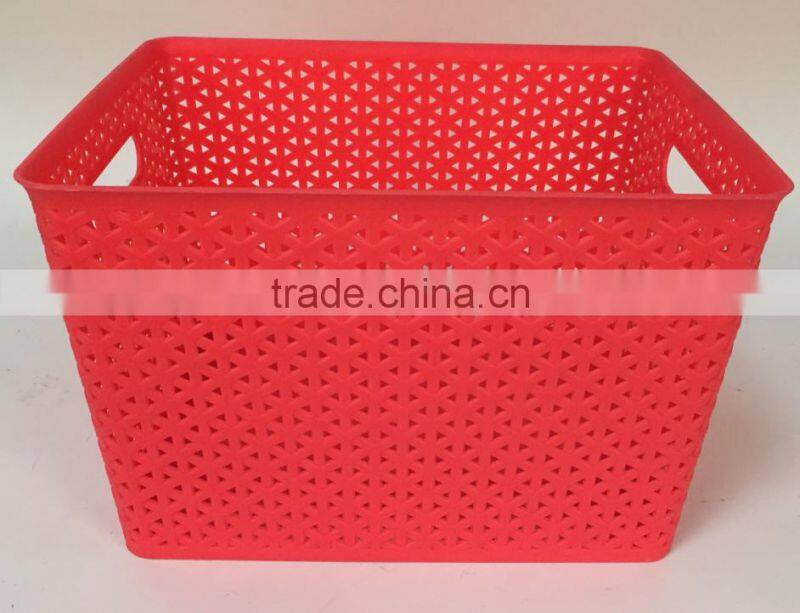 big size plastic laundry basket storage basket clothing bastet with lid