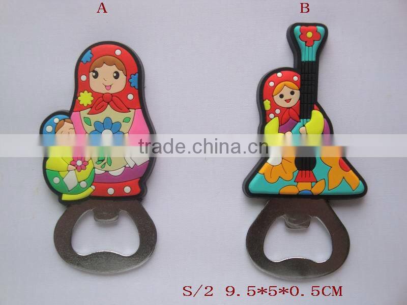 russia souvenirs new Matryoshka doll design refrigerator magnet bottle opener
