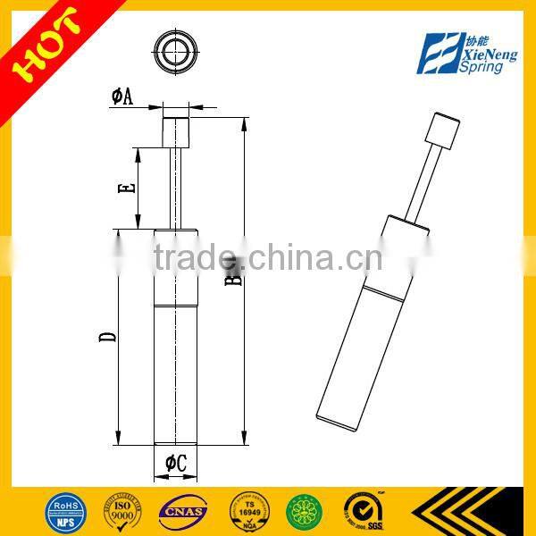 HCL-26 HCL-30 stainless liner vibration damper trash can damper motion control damper gas spring