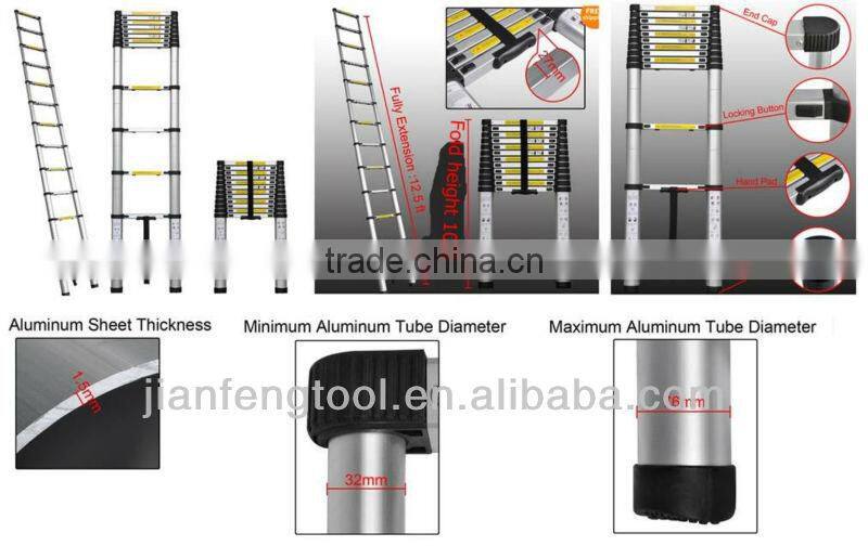3.8m MULTI-PURPOSE LADDER,EXTENSION LADDER,LOFT LADDER,ATTIC LADDER,SCAFFOLD LADDER,PLATFORM