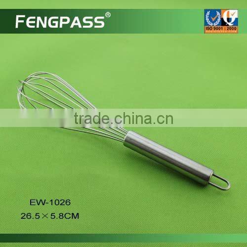 Metal egg whisk , egg beater , silicone egg wisk EW-1006