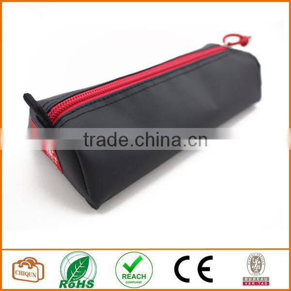 Tarpaulin Name Tag Small Pencil Case Pouch (Black)