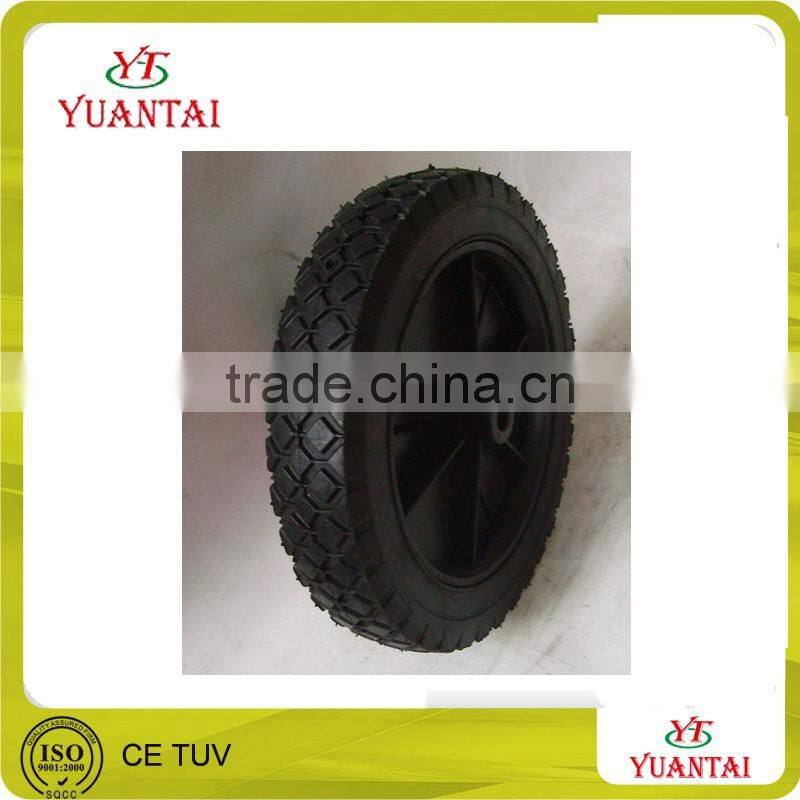 high quality wheel barrow solid rubber wheel 9 inch solid wheel 300/350/400/450/650-4