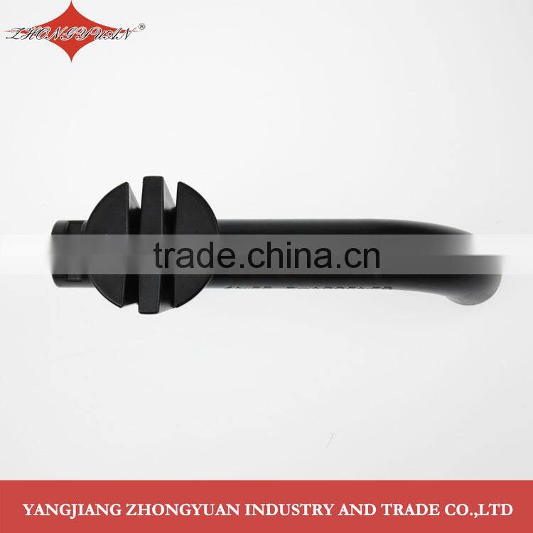 Unique design two-stage knife sharpener with long safety ABS handle