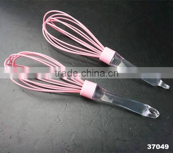 37049 6wires silicone Whisk with ps handle
