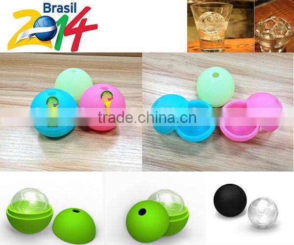 soccer ball silicone mold ice ball cube tray