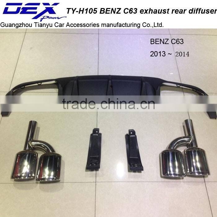 Auto PP exhaust rear diffuser for B~ENZ C63