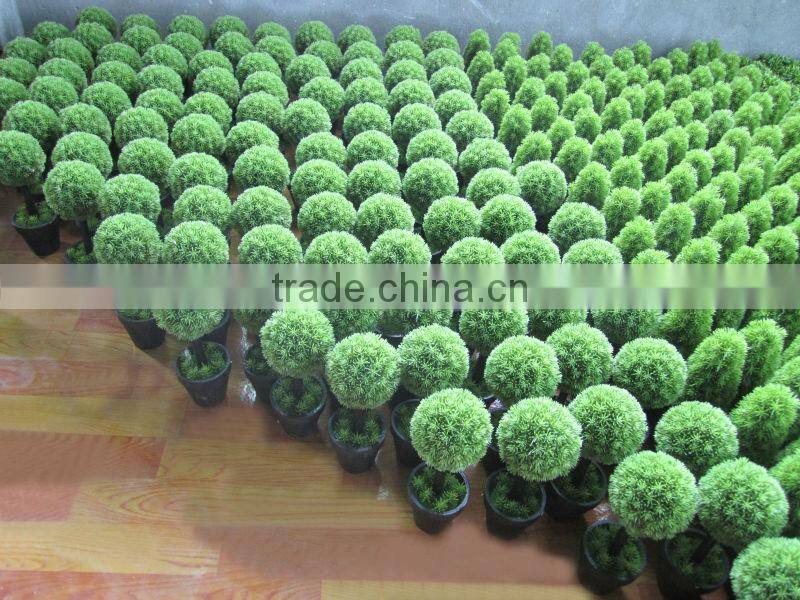 Artificial boxwood topiary tree