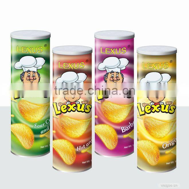 Tomato taste potato chips