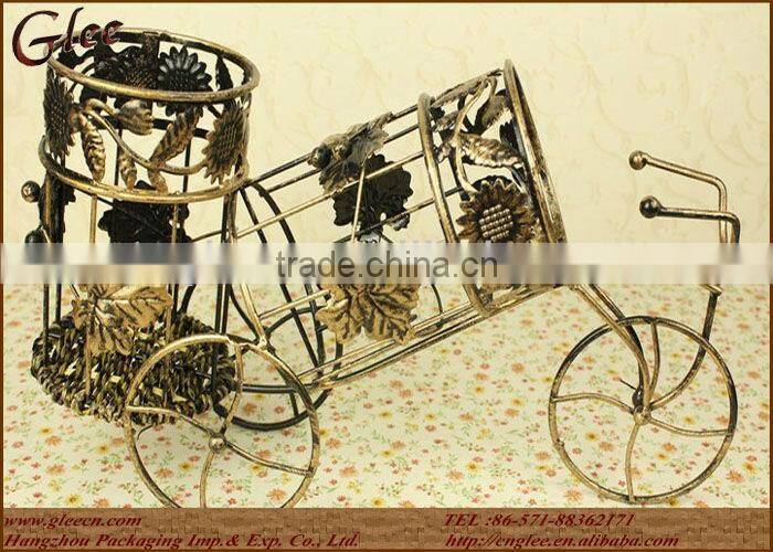Bicycle Shaped Metal Wine Holder