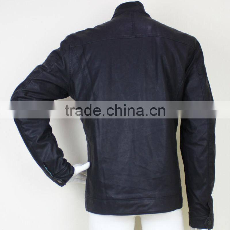 Wholesale Cheap Men's Fashion Leather Jacket