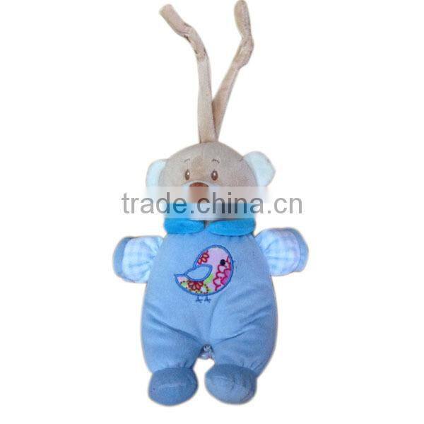 Hot desigh educational baby toys teddy bear rattle soft toys for baby
