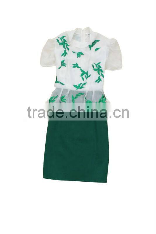 ladies fashion formal work silk dresses for slim lady